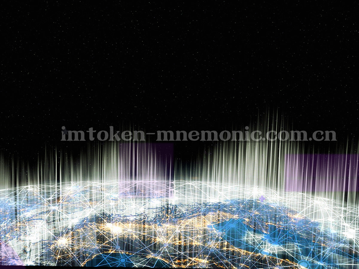 抽象俯视节点连线图，12 个节点聚合为 9 个区域分组后汇聚到中心，画面中没有地理标识与资产信息